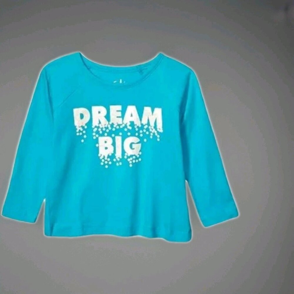 Freestyle Revolution Girls' Dream Big Long Sleeve Top TURQUOISE SIZE 4T SEALED